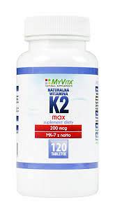 MYVITA Witamina K2 MK-7 MAX 200mcg 120 tabletek 