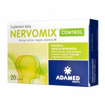 Nervomix Control 20 kapsułek NA USPOKOJENIE STRES
