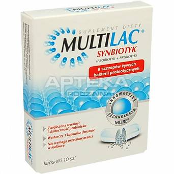 MULTILAC 10 kapsułek synbiotyk