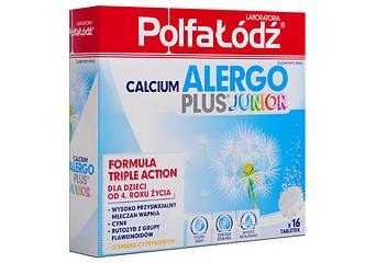 Calcium Alergo PLUS JUNIOR 16 tabletek musujących