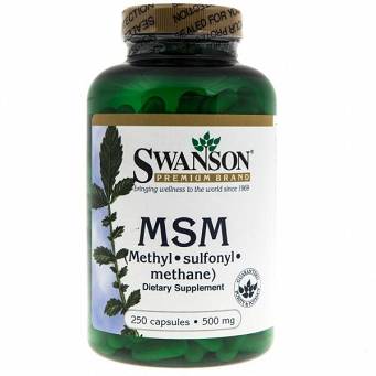 SWANSON MSM 500 mg 250 kapsułek