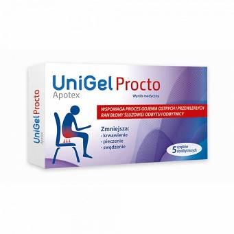 UniGel Apotex Procto 5 czopków HEMOROIDY 