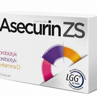Asecurin ZS 30 kaps PROBIOTYK WITAMINA D