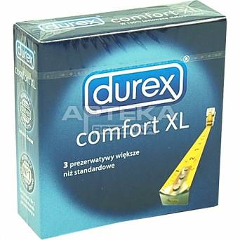 Prezerwatywy DUREX Comfort XL nawilżające 3 sztuki