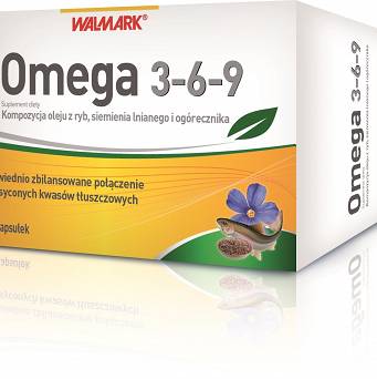 Omega 3-6-9 olej z ryb, lnu, ogórecznika 60 kapsułek